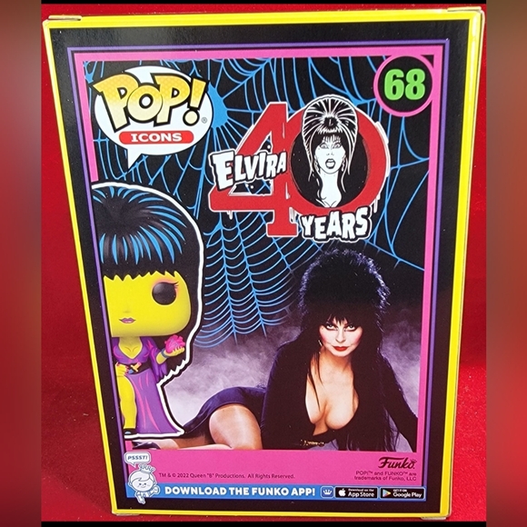 Elvira entertainment earth exclusive funko # 68 (nib) With pop protector - Picture 7 of 7